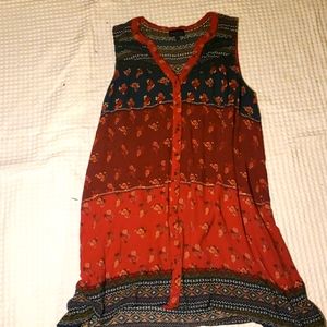 Flowy summer floral dress